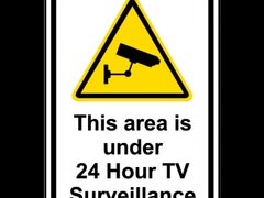 Area Under 24 Hour TV Surveillance